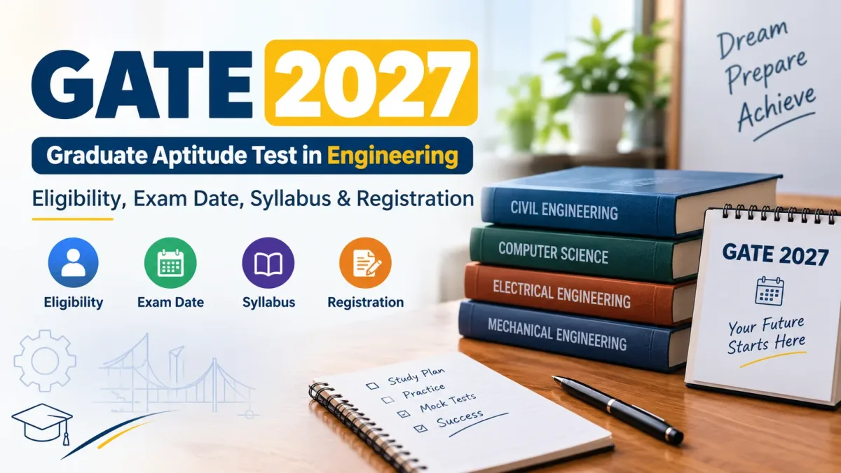 GATE 2027 Graduate Aptitude Test in Engineering exam information, syllabus and preparation