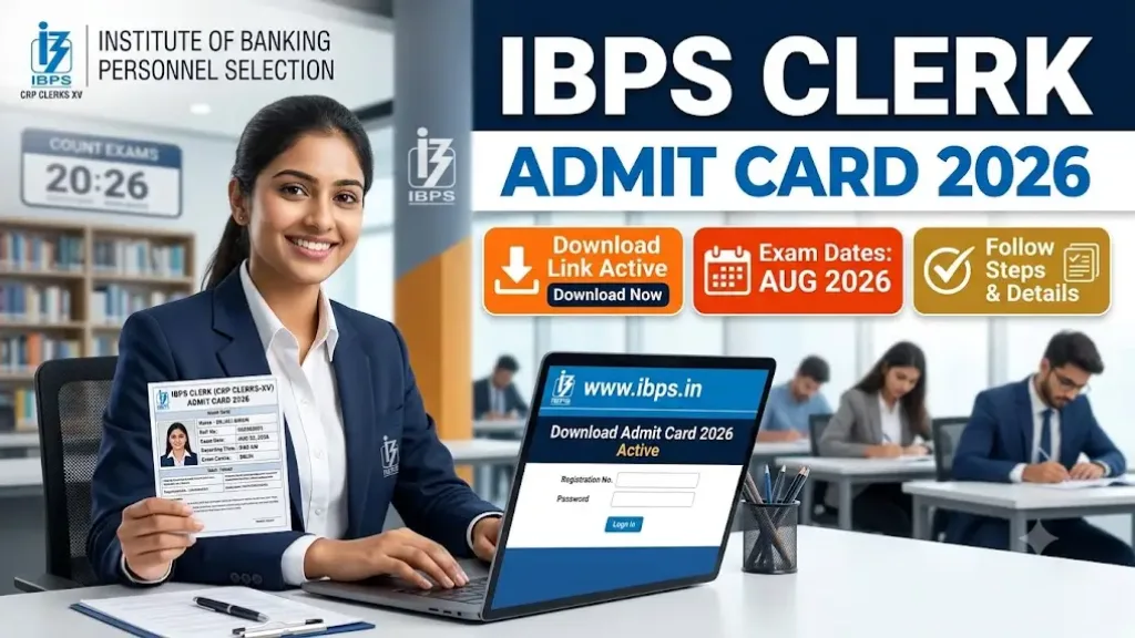 IBPS Clerk Admit Card 2026 and banking exam preparation