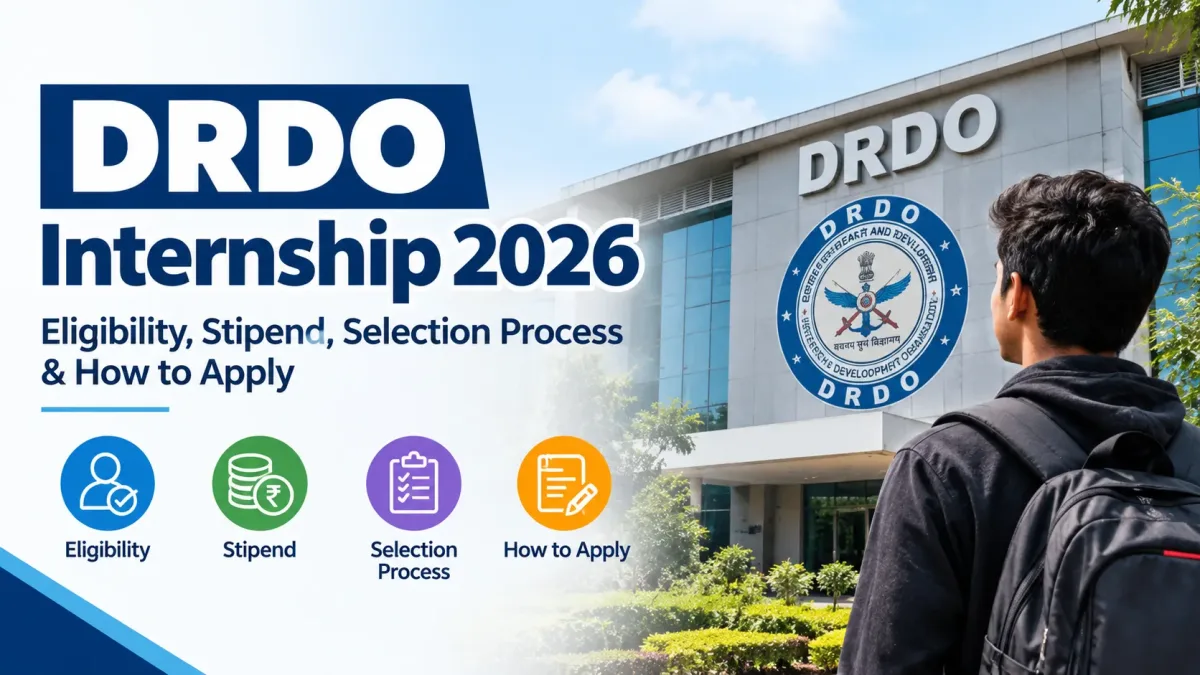 Engineering student preparing for a DRDO internship in a defence research laboratory
