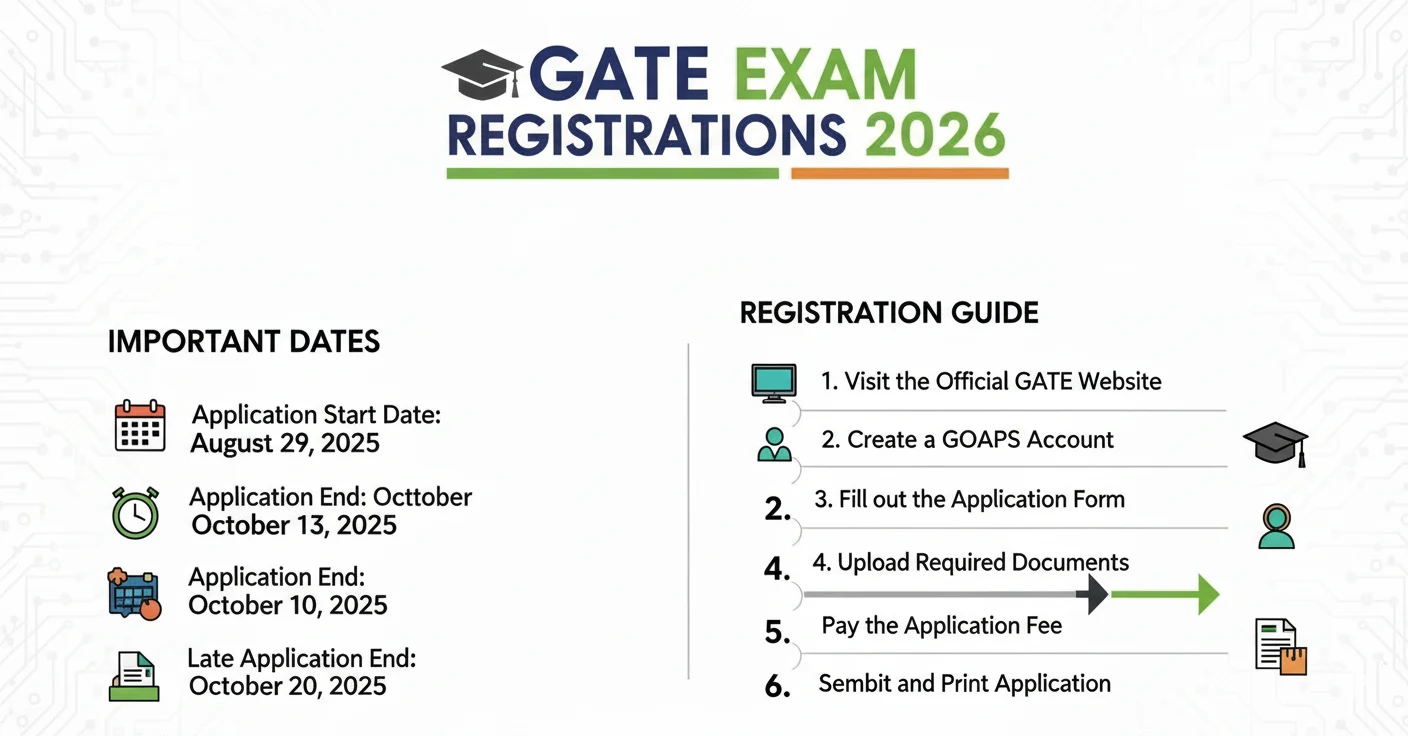 GATE Exam Registrations 2026 Ultimate Guide to Important Dates & Process
