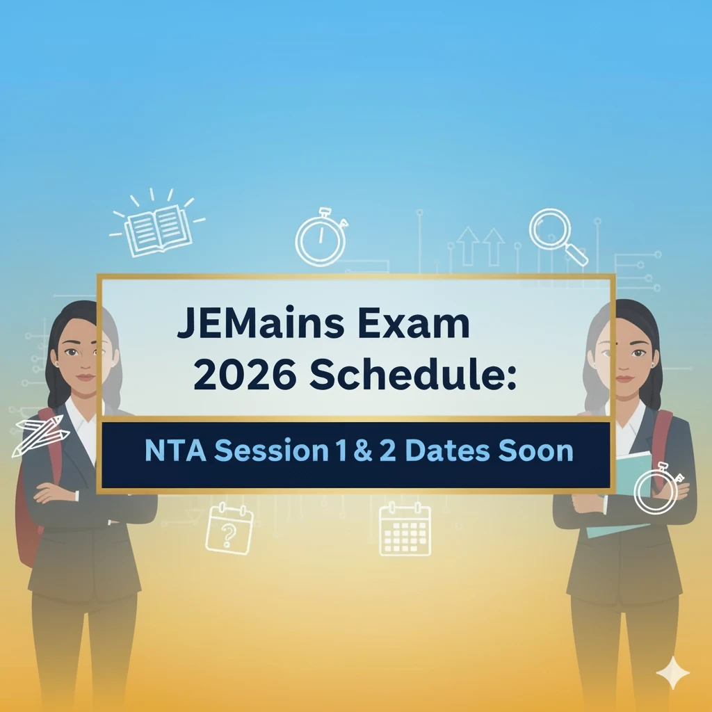 JEE Mains Exam 2026 Schedule NTA Session 1 & 2 Dates Soon