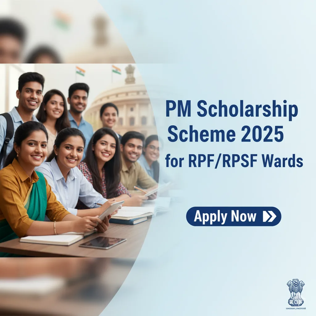 PM Scholarship Scheme 2025 for RPF/RPSF Wards – Apply Now