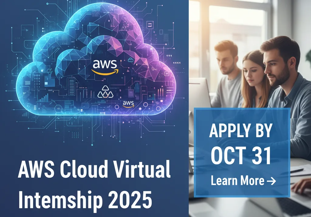 AWS Cloud Virtual Internship 2025 Free Online Training Apply by Oct 31
