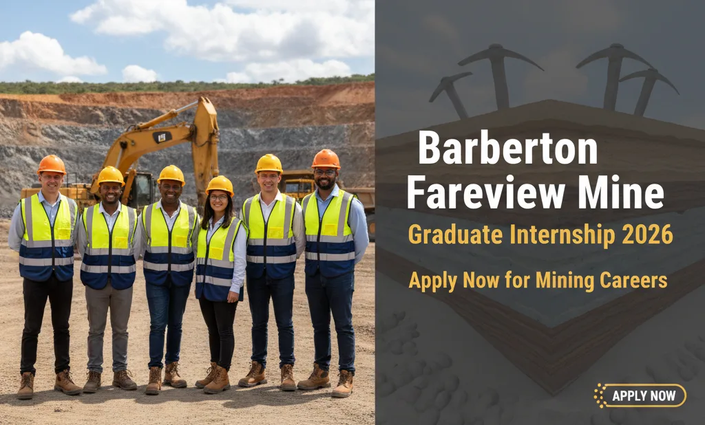Barberton Fairview Mine Graduate Internship 2026 Apply Now for Mining Careers