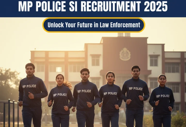 MP Police SI Recruitment 2025 – Apply Online, Eligibility, Salary & Exam Dates
