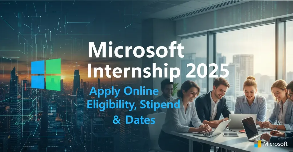 Microsoft Internship 2025 – Apply Online, Eligibility, Stipend & Dates