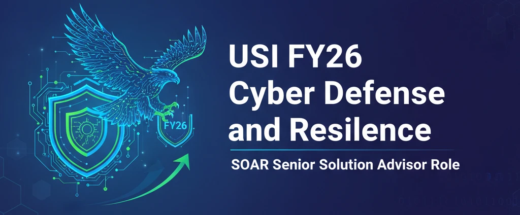 USI FY26 Cyber Defense and Resilience SOAR Senior Solution Advisor Role