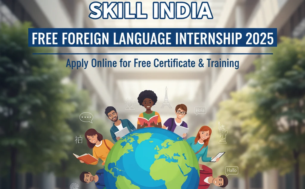 Skill India Free Foreign Language Internship 2025 – Apply Online for Free Certificate & Training