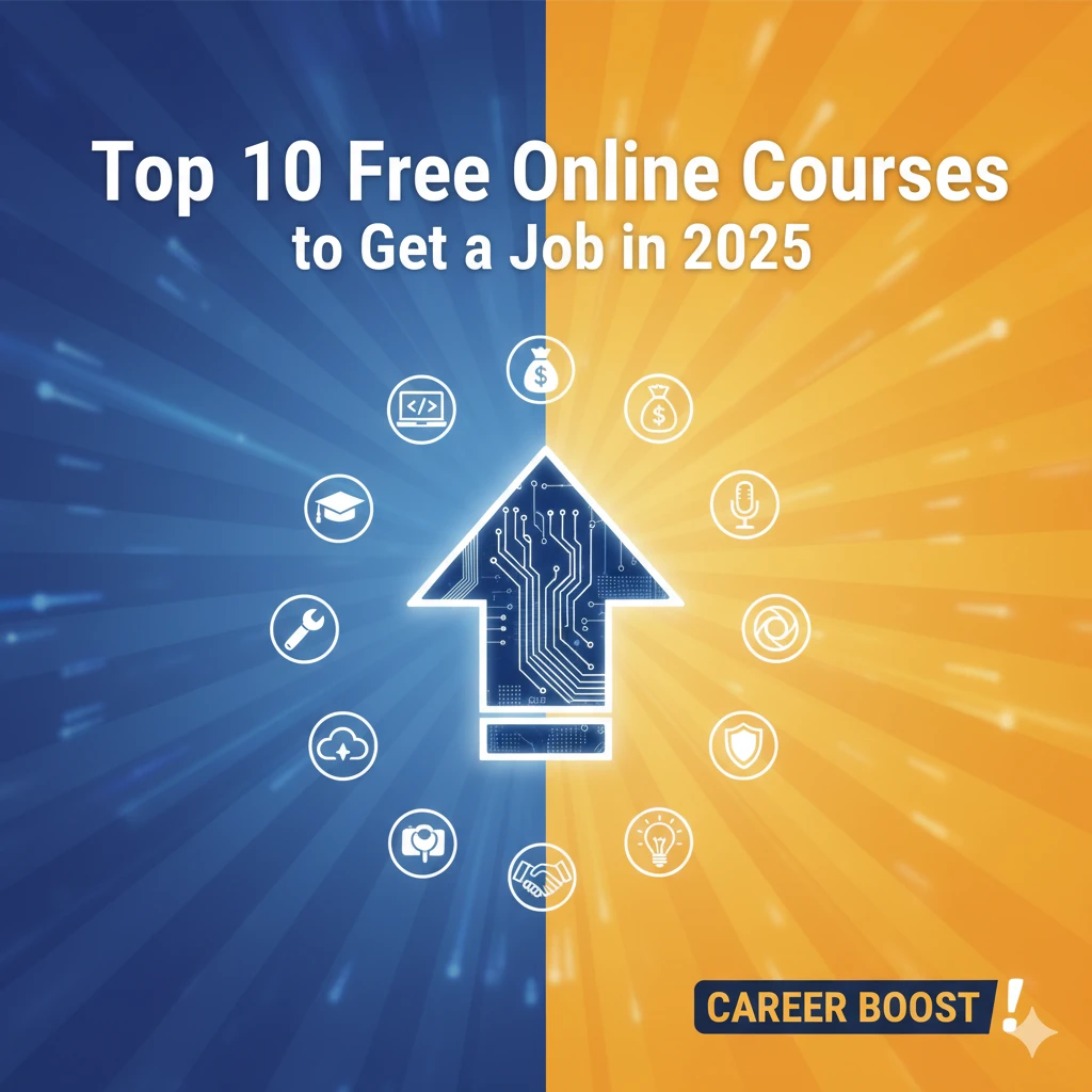Top 10 Free Online Courses to Get a Job in 2025 Career Boost